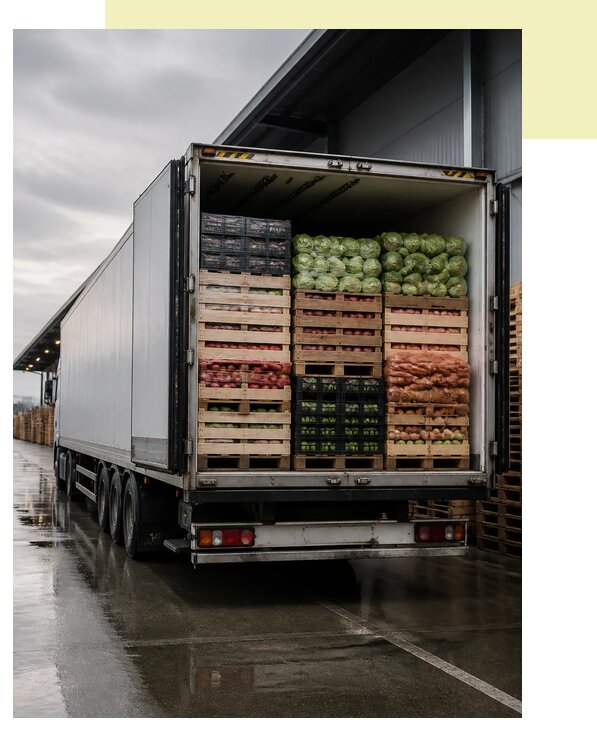 Перевозка плодоовощной продукции в Новокуйбышевск по цене от 5121 р. | Агросервис-Нвб